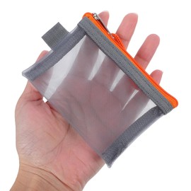 Frcolor 5pcs Makeup Storage Bag Mini Makeup Bag Mini Zipper Mesh Bag Cosmetic Pouch for Wallet Cosmetic Pouch Small Cosmetic Bag for Wallet Zipper Mesh Pouch Zinc Alloy