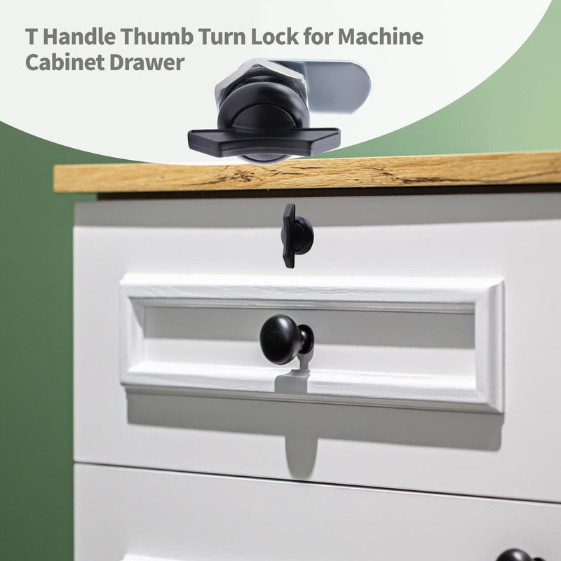 MY MIRONEY Thumb Operated Offset Cam Lock T Handle Thumb