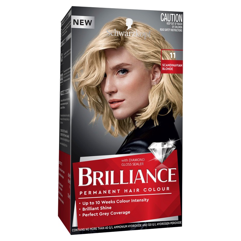 Schwarzkopf Brilliance, Permanent Hair Colour, 11 Scandinavian Blonde