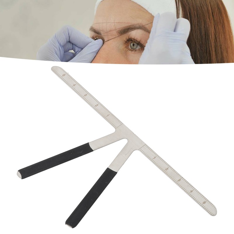 Eyebrow Mapping Kit Ruler Mapping String Pigment Brush Set for