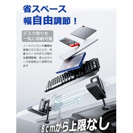 NODOCA Laptop Storage for Desk, MacBook Vertical Stand, Vertical Laptop Stand, with Headphone Holder, Desk Side Storage, Laptop Storage Rack[M, White]