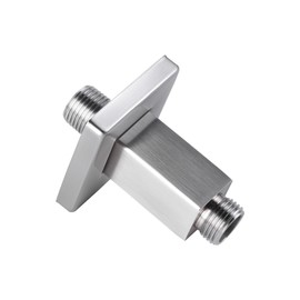 Straight Shower Arm with Flange, Ceiling Mount 3 Inches Rain Shower Head Arm Extension Replacement with Anti-Scratch Escutcheon Plate, DOLGABA Brushed Nickel