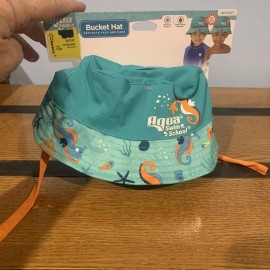 Aqua Swim School Bucket Hat - Infant - Protects Face and Ears - Quick drying -