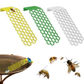 LINTRA Schwimmende Bienentrinkleiter, 3 Stück Schwimmender Bienentränker, Wabenstruktur Bienenschwimminsel, Faltbares Schwimmende Bienenwaterer, für Garten, Außenbereich, Balkon