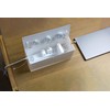russell+hazel Desk Organizer Large Acrylic Cable Management Box, Transparent with