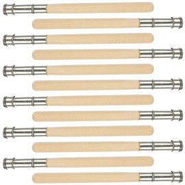 Pencil Extension Set, Double Head Adjustable Pen Extension, Wooden Pencil Extender, for Wax Crayons, Drawing Pen Tool, School Office Supplies, Eyebrow Make-Up Pack of 12