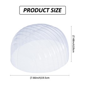 SUPERFINDINGS 16PCS Hat Shaper Inserts for Baseball Caps 7.48x7.67inch Plastic Clear Half Hat Stay Hat Shaper Hat Support Portable Baseball Cap Holder for Shop Display