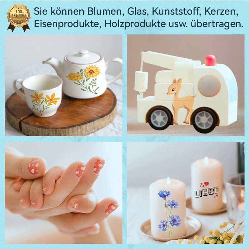 TransOurDream Real Inkjet Transfer Paper, Water Slide Film