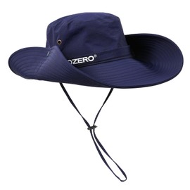 OZERO Sun Hat for Men and Women: Wide Brim UV Protection Fishing Hat Stay Cool Bucket Hats (UK, Alpha, One Size, Dark Blue)