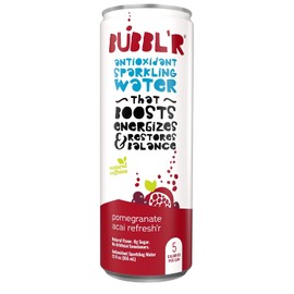 Bubbl'r Antioxidant Sparkling Water, Pomegranate Acai Refresh'r, 12 oz. Can, 12/Pack (WIC39920)