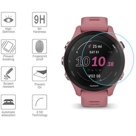 3-Pack compatible for Garmin forerunner 255s/255s music(41mm) Screen Protector Tempered Glass compatible for Garmin forerunner 255s Smartwatch [2.5D 9H Hardness][Anti-Scratch]