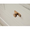Goo-Ki 6 Pack Antique Brass Drawer Knobs with Backplate Zinc