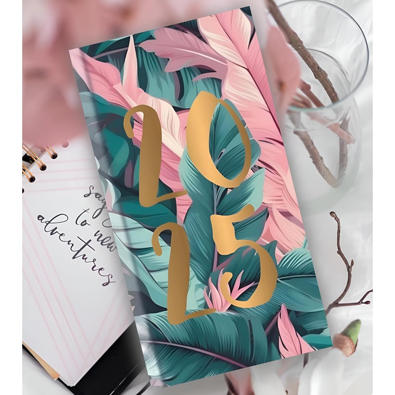 2025 Diary Slim Size Week to View Diaries Full Year