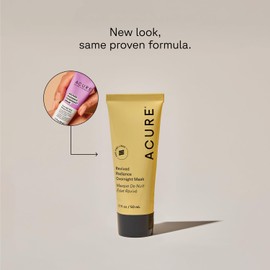 Acure Revived Radiance Overnight Mask - Night Face Mask for Sleeping, Hydrating Facial Jelly for Glass Skin & Natural Glow, Anti Aging & Nourishing with Encapsulated Retinol & Avocado Oil - 1.7 fl oz