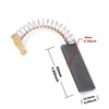 Ruimou 2Pcs Washing Machine Carbon Brush 00605694 605694 (12.5x5x42mm) Compatible