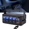Nilight 4 Gang Rocker Switch Box 12V SPST ON Off