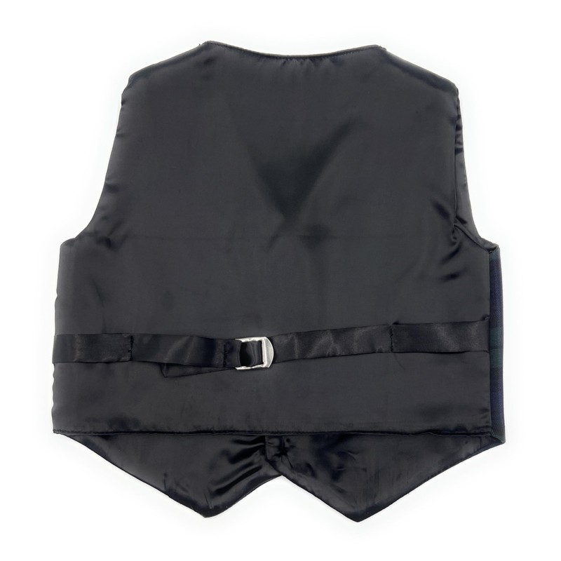 Boys Black Watch Tartan Waistcoat (3 Year)