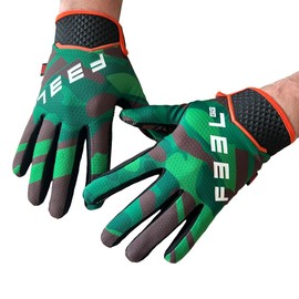 F33L SR3 Diamond Sim Racing Gloves - Camo Green (X-Large)