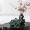 gemshan Jade Green Elephant Statues - Feng Shui Figurine Bring
