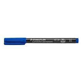 Staedtler Lumocolor permanent universal pen, 10 Pack - Marcador permanente (10 Pack, Blue)