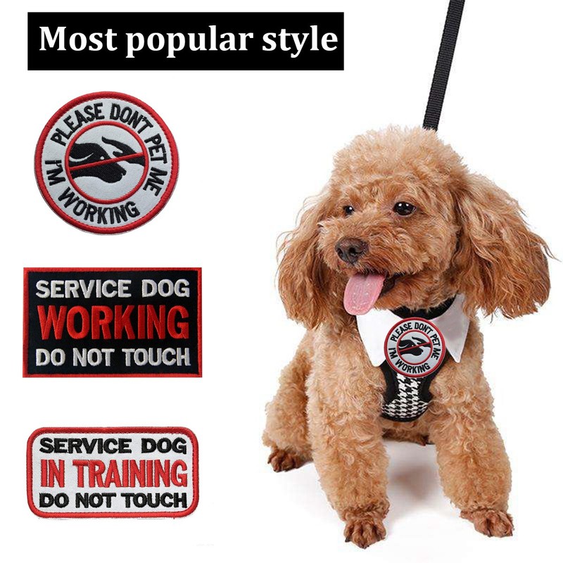 Patch Service Dog Working Do Not Touch Military Tactical Badge
