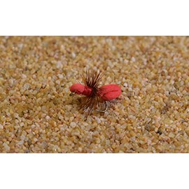 Red Foam Ant Dry Fly Tied on Mustad Signature Fly Hooks - 12 Flies (Hook #14)
