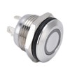 5Pcs Button Switch Stainless Steel Flat Top Button with LED