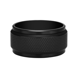 Fossil Knox Spinner JF0482400111 Men's Ring Stainless Steel Black, Stainless Steel, No Gemstone