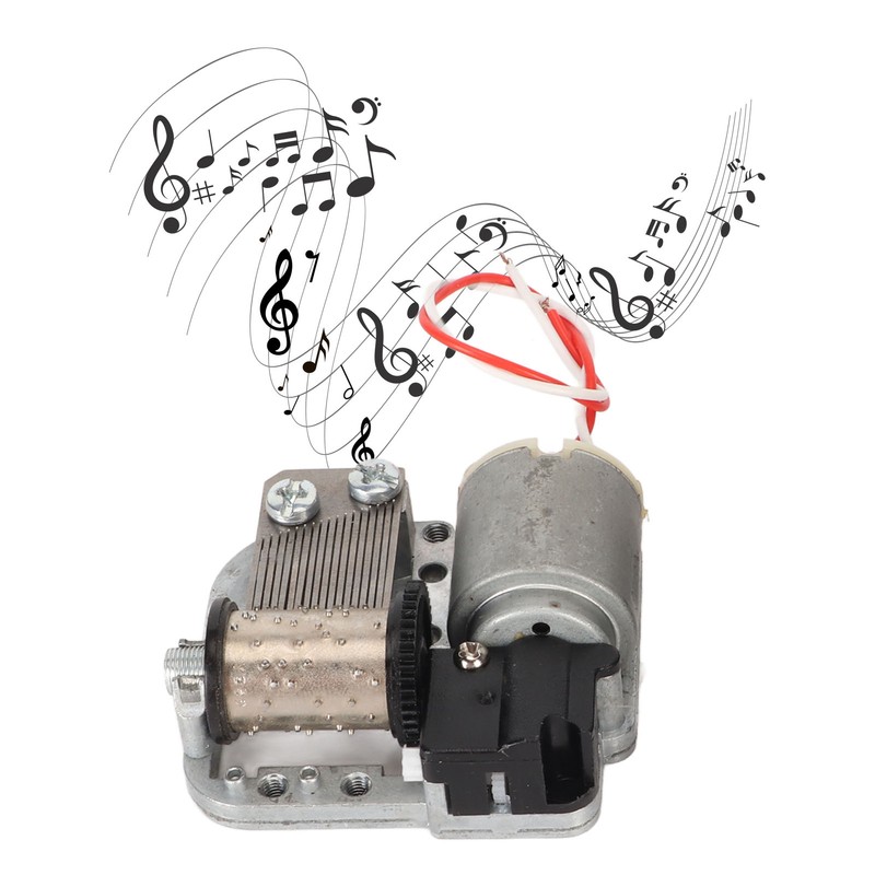 DIY Clockwork Music Box Battery Powered Soothing Music 18 Note
