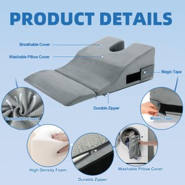 MABOZOO Face Down Prone Pillow, Massage Pillow for After Eye Surgery, Facedown Cushion for Massage, Prone Sleeping, Bed, Retina Surgery, Vitrectomy, M