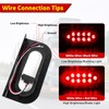 LIMICAR Oval LED Trailer Light Kit - 6" Tail Lights