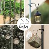 Lantern Hangers, Set of 2, Camping Pole Light Hook, S-Shaped