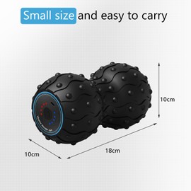 Vibrating Massage Roller,Electric Peanut Massage Ball with Five Gears for Deep Relaxation, Typec Fast Charging, Vibrating Foam Roller for Buttocks, Waist, Back of Legs and Other Parts