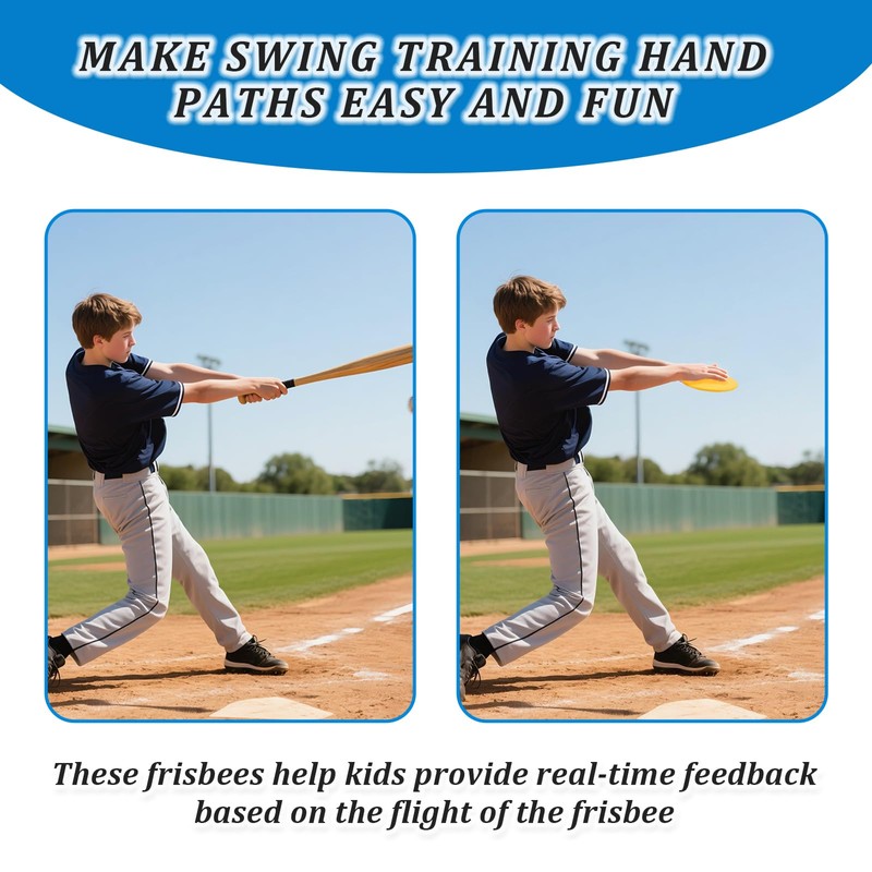 4 Pack Baseball Swing Trainer Swing Disk, 7 Inch Baseball