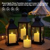 PChero Rechargeable Flameless Pillar Candles with Magnetic Base, 3 Pack