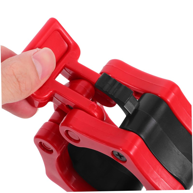Ciieeo 1 Pair Barbell Clip Weightlifting Barbell Collars Grips for