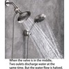 100% Solid Metal Shower Arm Diverter for Hand Held Showerhead