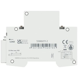 Siemens 5SM6011-2 Arc Fault Detection Unit 1-16A 230V For Mcb 1+N 1Mw, White