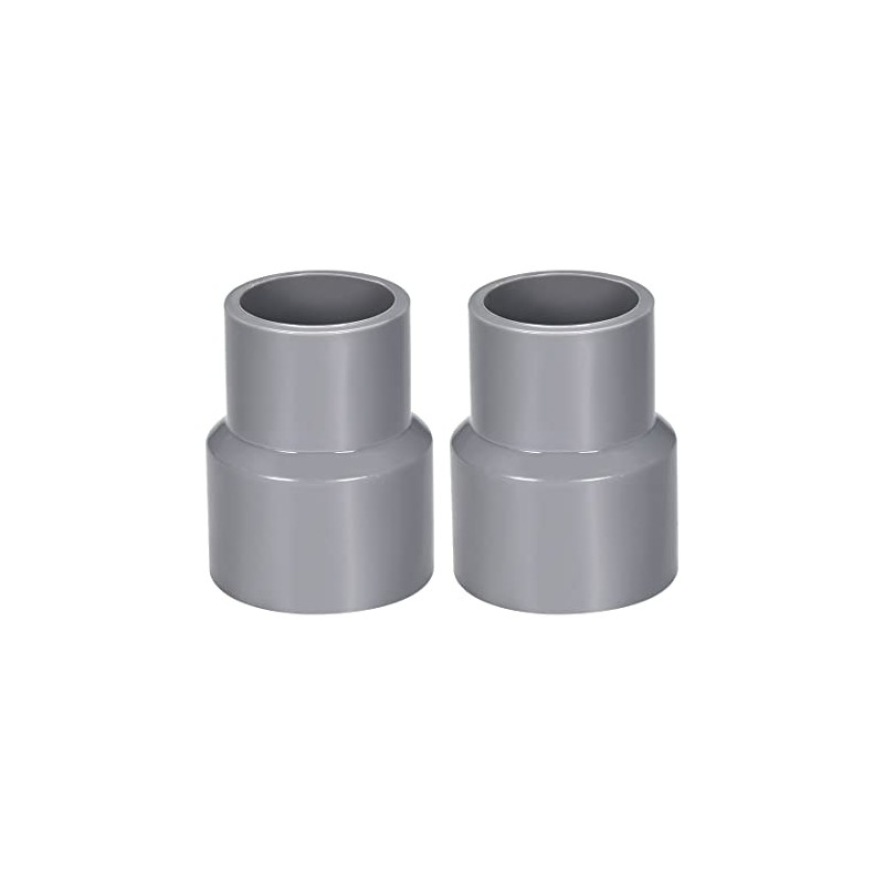 sourcing map PVC DWV Reducing Coupling Schedule 40 Gray 25mm