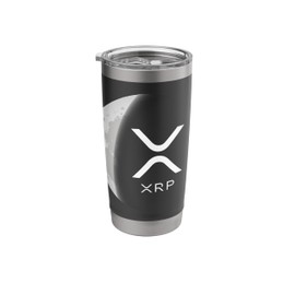 Internet money cryptocurrency Ripple XRP Moon Stainless Steel Insulated Tumbler