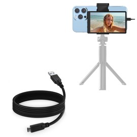 BoxWave Cable Compatible with APEKX VS100 Vlog Monitor (5 in) - DirectSync - USB 3.0 A to USB 3.1 Type C, USB C Charge and Sync Cable - 6ft - Black