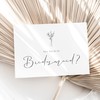 Will You Be My Bridesmaid Cards 4 Pack Of Cards