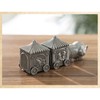 Baby Teeth Organizer Elephant Carriage Keepsake Box Metal Collection Container
