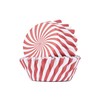 PME Foil Lined Cupcake Cases - Candy Cane, Pack of