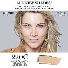 Lanc?me Lanc?me Teint Idole Ultra Wear Buildable Full Coverage Foundation - Longwear & Waterproof - Natural Matte Finish - 220C (Light Skin with Cool/Pinky Undertones), 1 Fl Oz