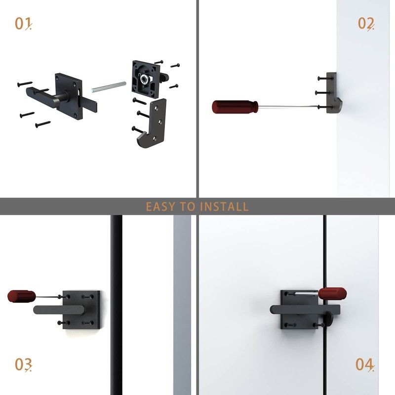 Sdstone Double Side Gate Latch,Heavy Duty Swinging Door Latch Gate