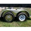 PHOENIX USA (1) 15" Stainless Steel Trailer Wheel Hub Caps
