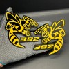 handmade 392 Hornet Badges Emblem BEE Yellow, (2) BADGES, Fender