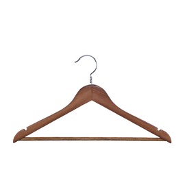 Proman Products - Kascade Hangers, Space Saving Hangers, Customize Your Closet Organization (Walnut, 50-Pack)