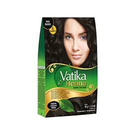 Dabur Vatika Henna Black (6 Sachets* 10gm) Shipping From USA